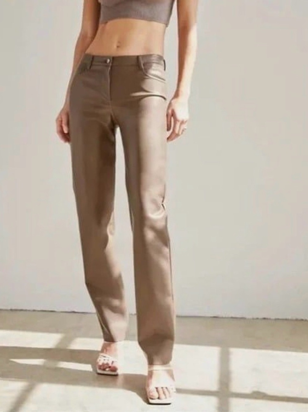 ARITZIA Wilfred Melina High Waisted Vegan Leather Pants